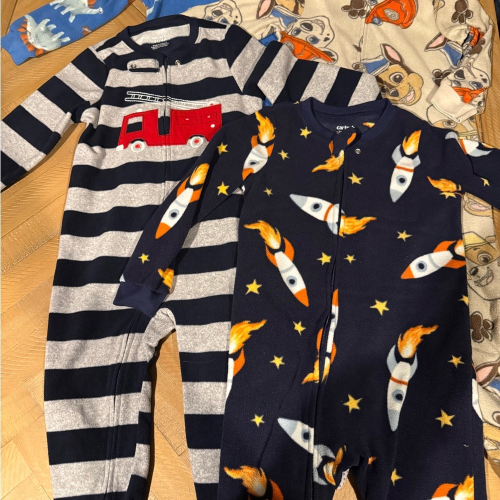 Carter's fleece footed pajamas bundle